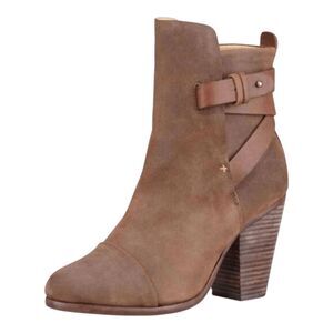 RAG & BONE Kinsey Distressed Leather Booties Size 36.5 (US 6.5)